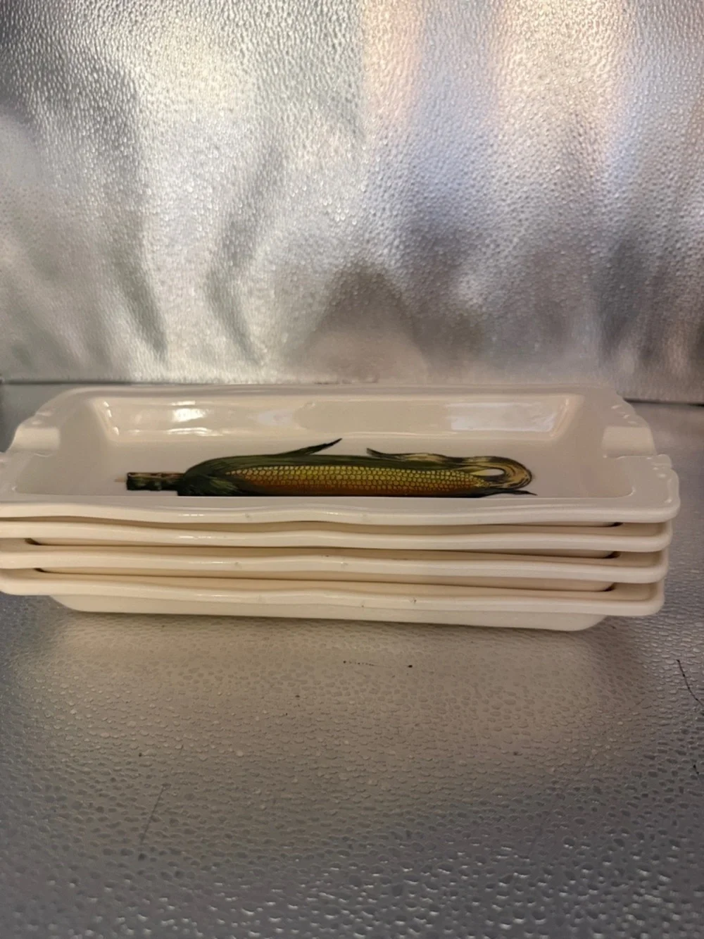 Vintage adorable ceramic stacking set of 4 corn on the cob dishes - Picture 12 of 12